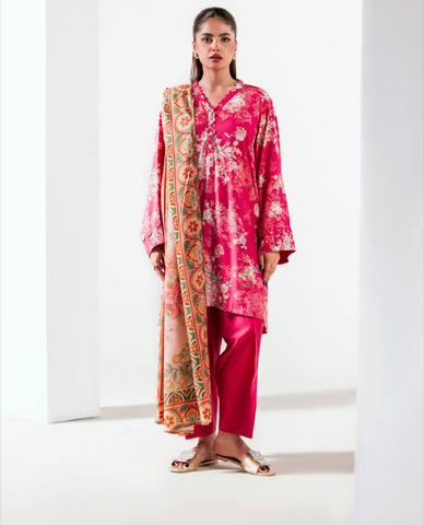 Gul Jee Printed lelan 3-piece unstitched