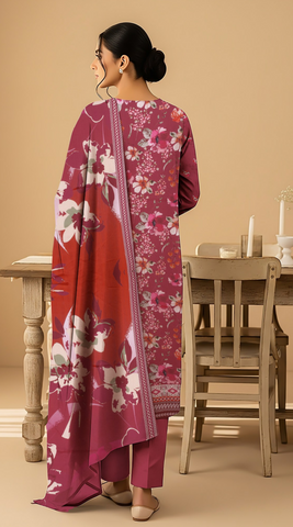 Orang Viscose 3-Piece Unstitched