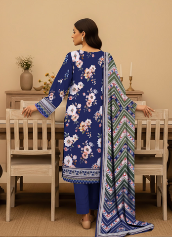 Orang Viscose 3-Piece Unstitched