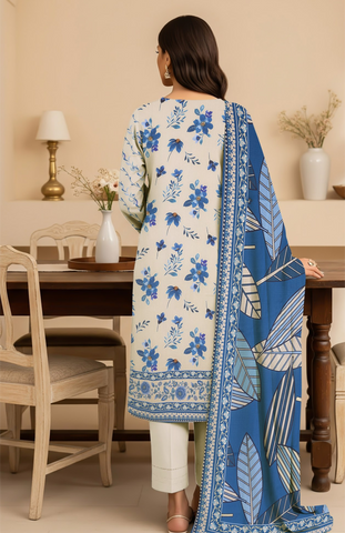 Orang Viscose 3-piece Unstitched