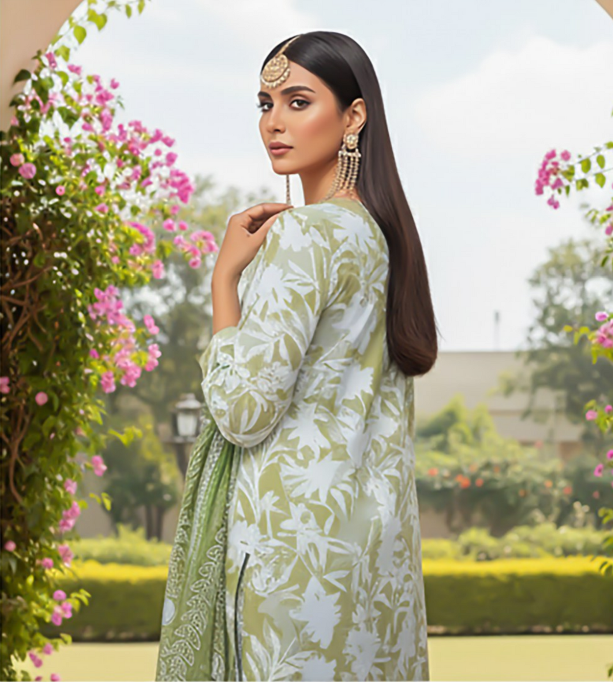 Orang Viscose 3-Piece Unstitched