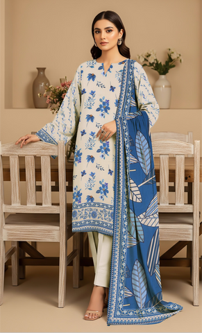 Orang Viscose 3-piece Unstitched