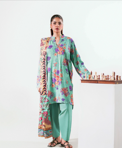 Gul Jee Printed Lelan 3-Piece Unstitched