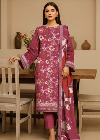 Orang Viscose 3-Piece Unstitched